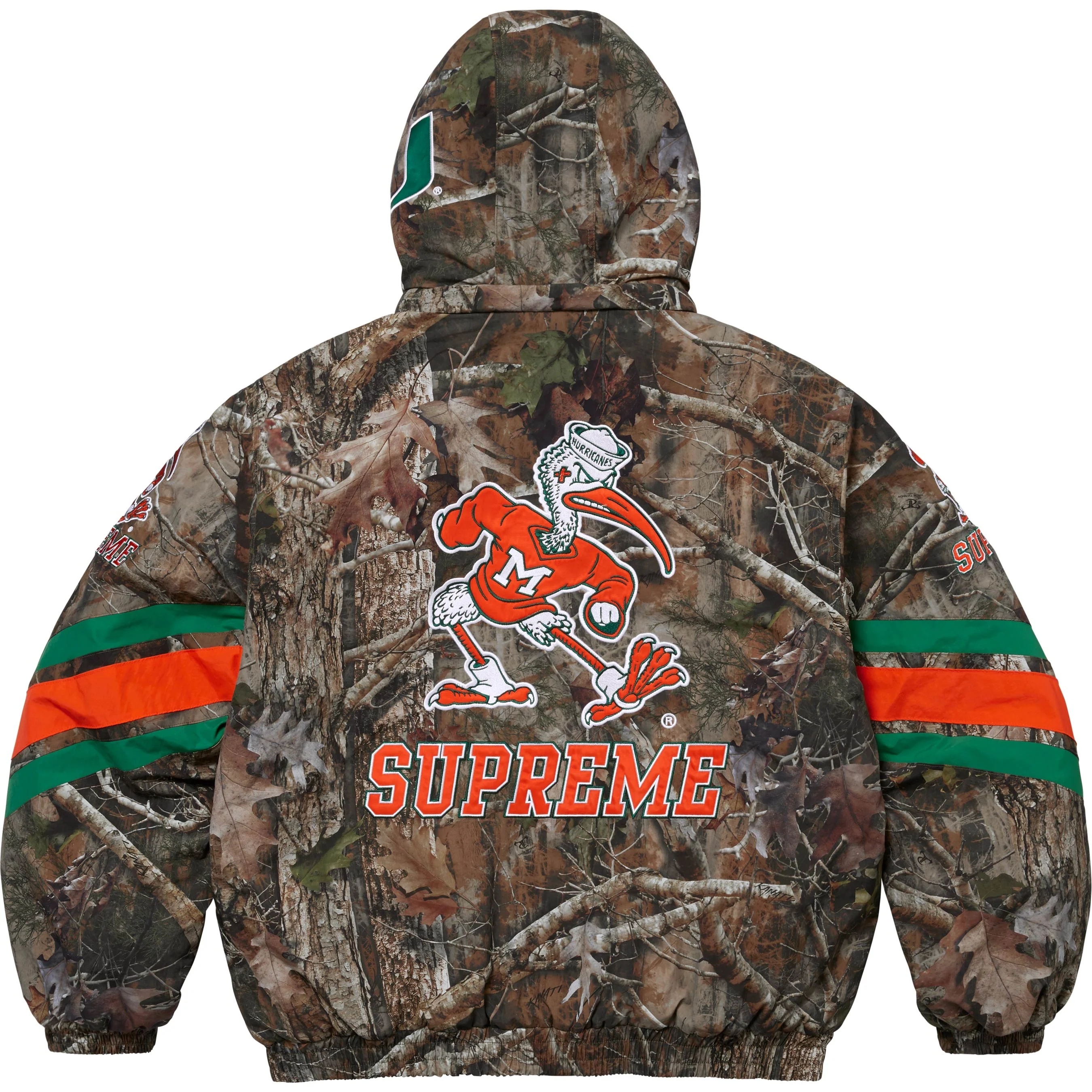 Supreme®/Mitchell & Ness NCAA Hooded Stadium Jacket view 8